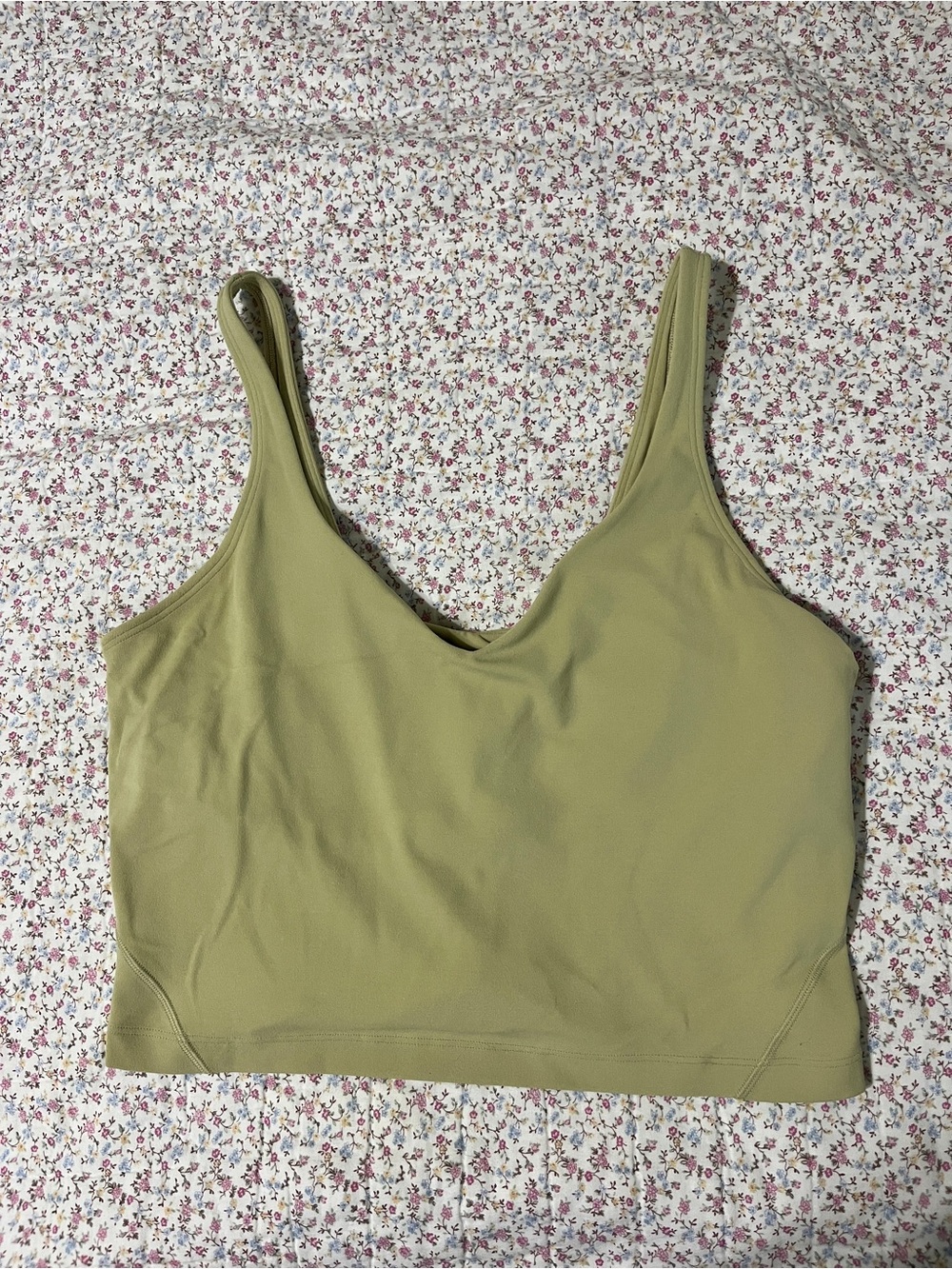 Lululemon Green Women's Crop Tank - size 10